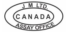 jm ltd - assay office - canada - gold identification mark
