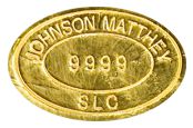 johnson matthey - slc - 9999 - salt lake city - gold identification mark
