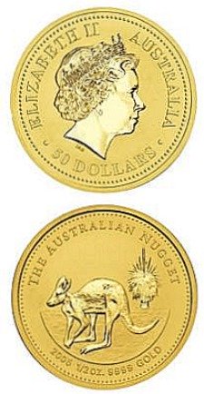 Australian Gold Nugget Bullion Coin