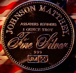 Johnson Matthey - Silver 1 ozt. - Freedom Round - obverse