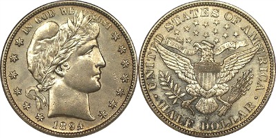 liberty head barber half dollar