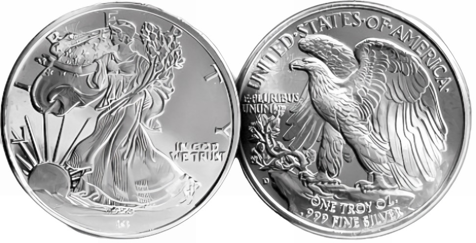 1oz. Silver Bullion Round - Obverse and Reverse