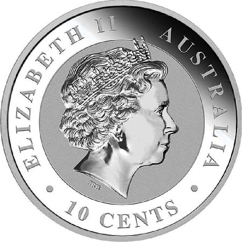 2011 1/10th oz. Silver Koala bullion coin - obverse side (png)