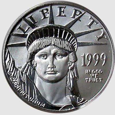 half oz platinum eagle - obverse
