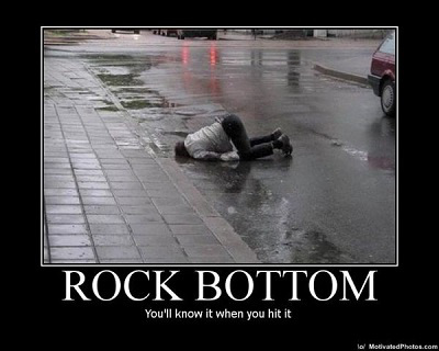 rock bottom