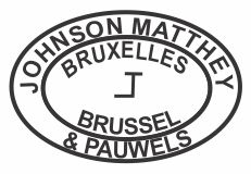 johnson matthey & pauwels - bruxelles - brussel - silver identification mark