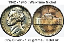 Junk Silver Dealers - WarTime Nickel - Small